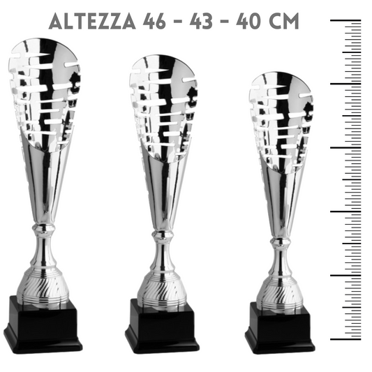 Tris di premiazioni personalizzate 46 - 43 - 40 cm | Cod. 6.059