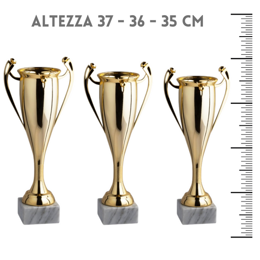 Tris di coppe trofeo personalizzate 12.959.6G