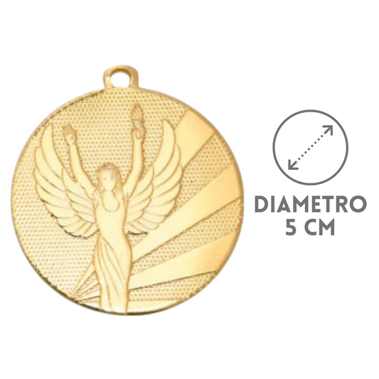 Medaglia personalizzata 50 mm oro| Cod. 23.009.23GQ