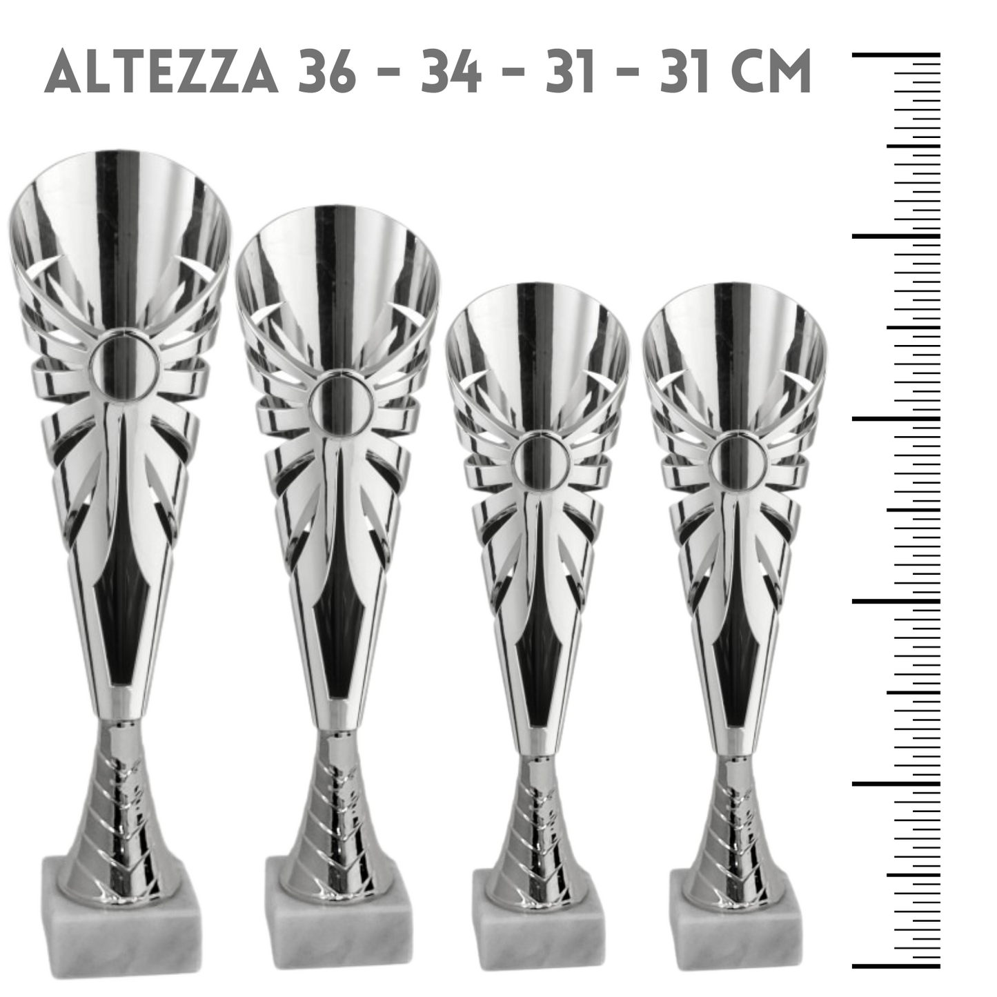 Set completo 6 pezzi premiazioni calcistiche gran risparmio | Cod. Marte 2