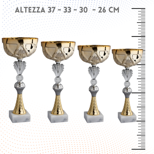 Set 4 Coppe da 37 - 33 - 30 - 26 cm | Cod. 12.039G
