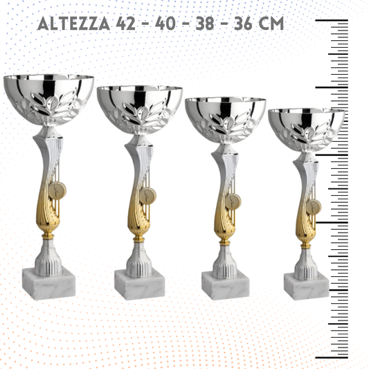 Set 4 Coppe da 42 - 40 - 38 - 36 cm | Cod. 11.549S