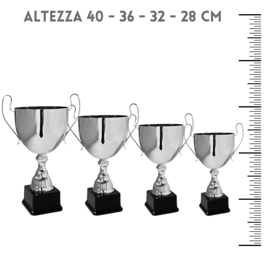 Set 4 coppe personalizzate 40 - 36 - 32 - 28 cm | Cod. 6.319