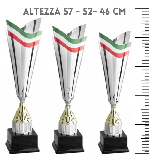 Tris di coppe trofeo personalizzate 3.119