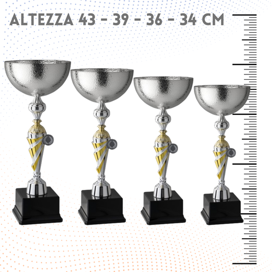 Set 4 Coppe da 43 - 39 - 36 - 34 cm | Cod. 9.199S