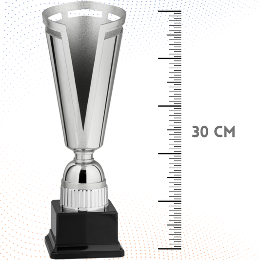 Coppa da 30 cm in ABS colore argento | Cod. 8.632