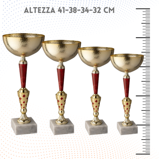 Set 4 Coppe da 41 - 38 - 34 - 32 cm | Cod. 1.159G
