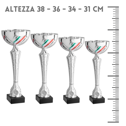 Set 4 premiazioni da 38 - 36 - 34 - 31 cm | Cod. 11.019