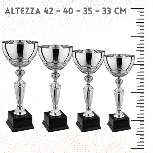 Set 4 Coppe da 42 - 40 - 35 - 33 cm | Cod. 8.209