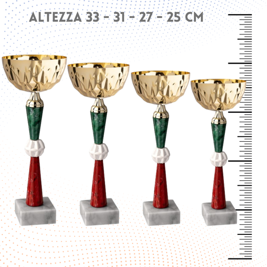 Set 4 Coppe da 33 - 31 - 27 - 25 cm | Cod. 12.259G