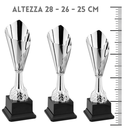 Tris di premiazioni personalizzate 28 - 26 - 25 cm | Cod. 9.079