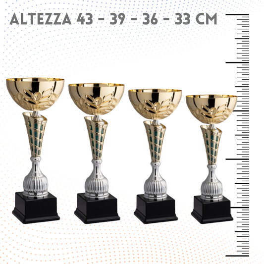 Set 4 Coppe da 43 - 39 - 36 - 33 cm | Cod. 8.689G