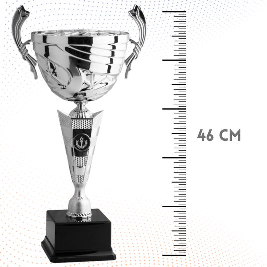 Trofeo in metallo da 46 cm con manici | Cod. 8001