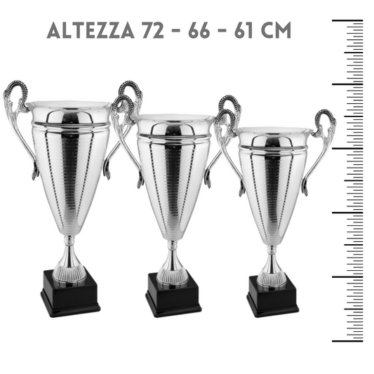 Tris di premiazioni personalizzate 72 - 66 - 61 cm | Cod. 1.069