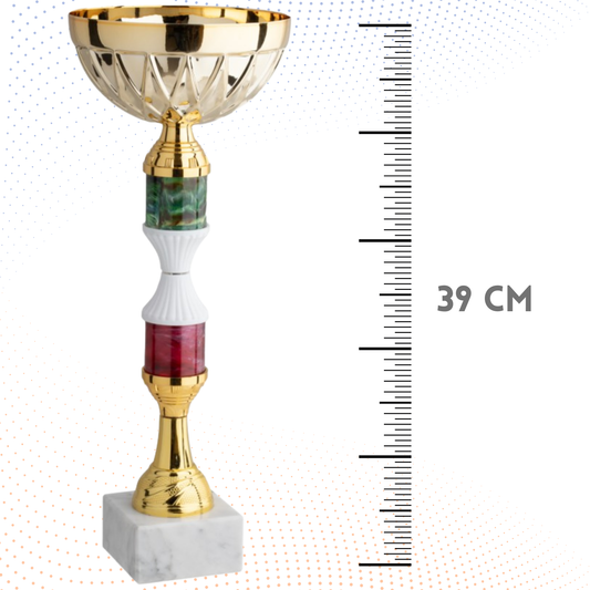 Coppa da 39 cm con base in marmo | Cod. 12.041G