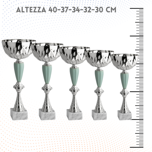 Set di coppe personalizzate 40-37-34-32-30 cm | Cod. 11.039S