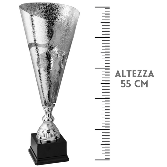 Coppa trofeo lavorazione ruvida da 55 cm | Cod. 2.431