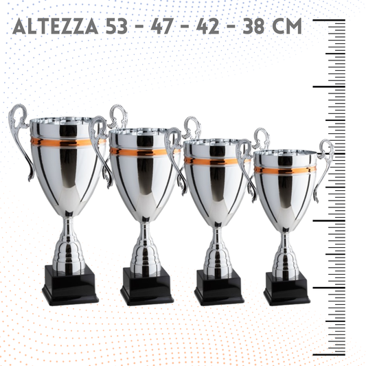 Set 4 Trofei con manici da 53 - 47 - 42 - 38 cm | Cod. 1.265