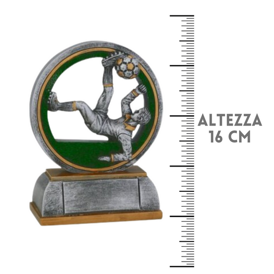 Premio calcistico da 16 cm personalizzato | Cod. 15.001