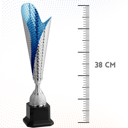 Trofeo in metallo da 38 cm, peso da 0,5 Kg | Cod. 4.543