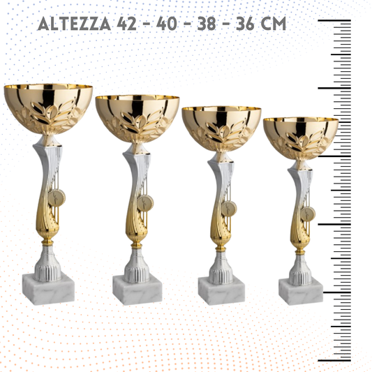 Set 4 Coppe da 42 - 40 - 38 - 36 cm | Cod. 11.549G