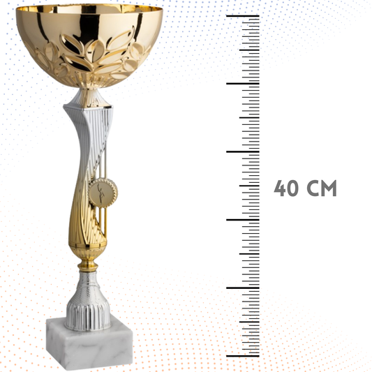 Coppa da 40 cm con base in marmo | Cod. 11.542G