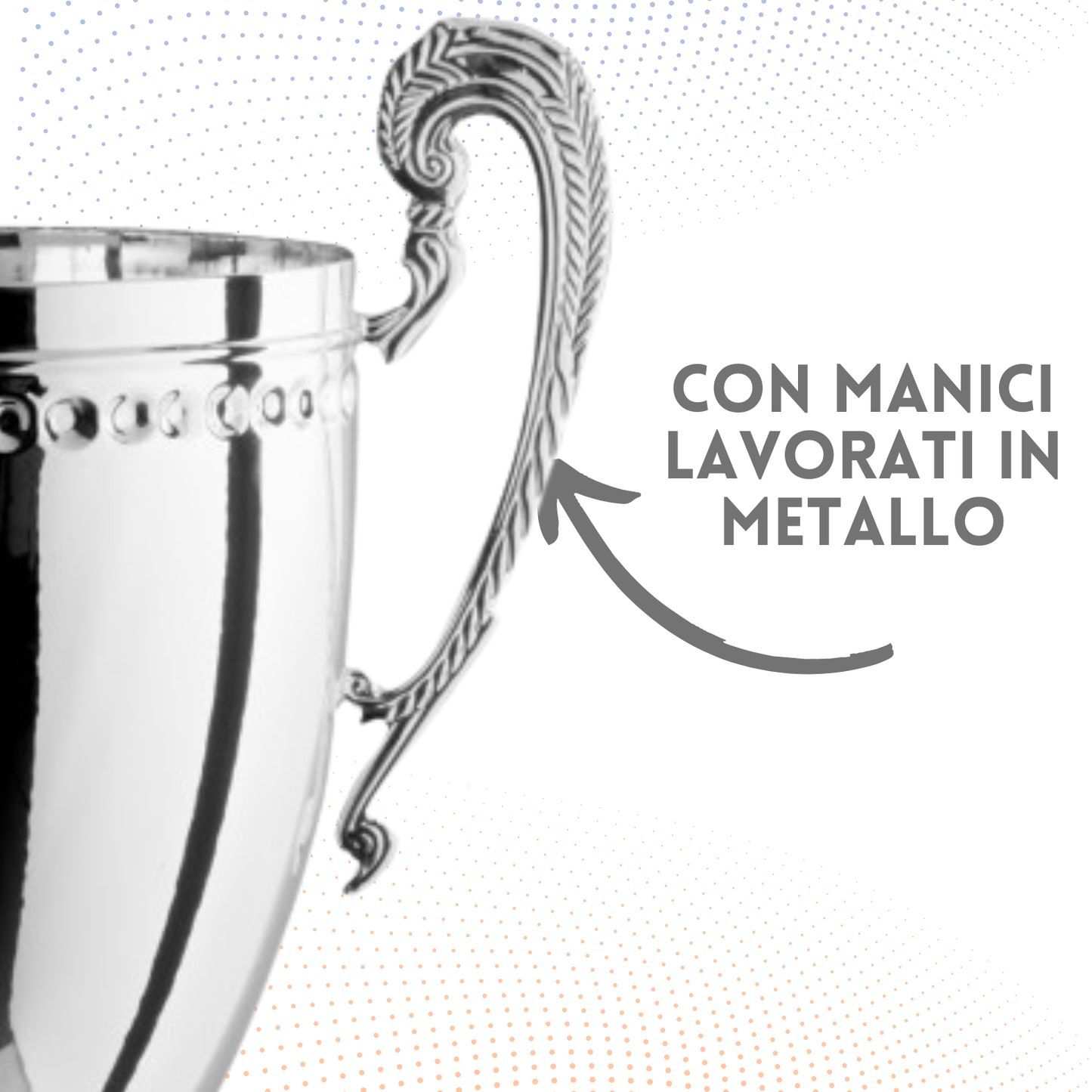 Tris di premiazioni personalizzate con manici 66 - 59 - 53 cm | Cod. 1.161-T