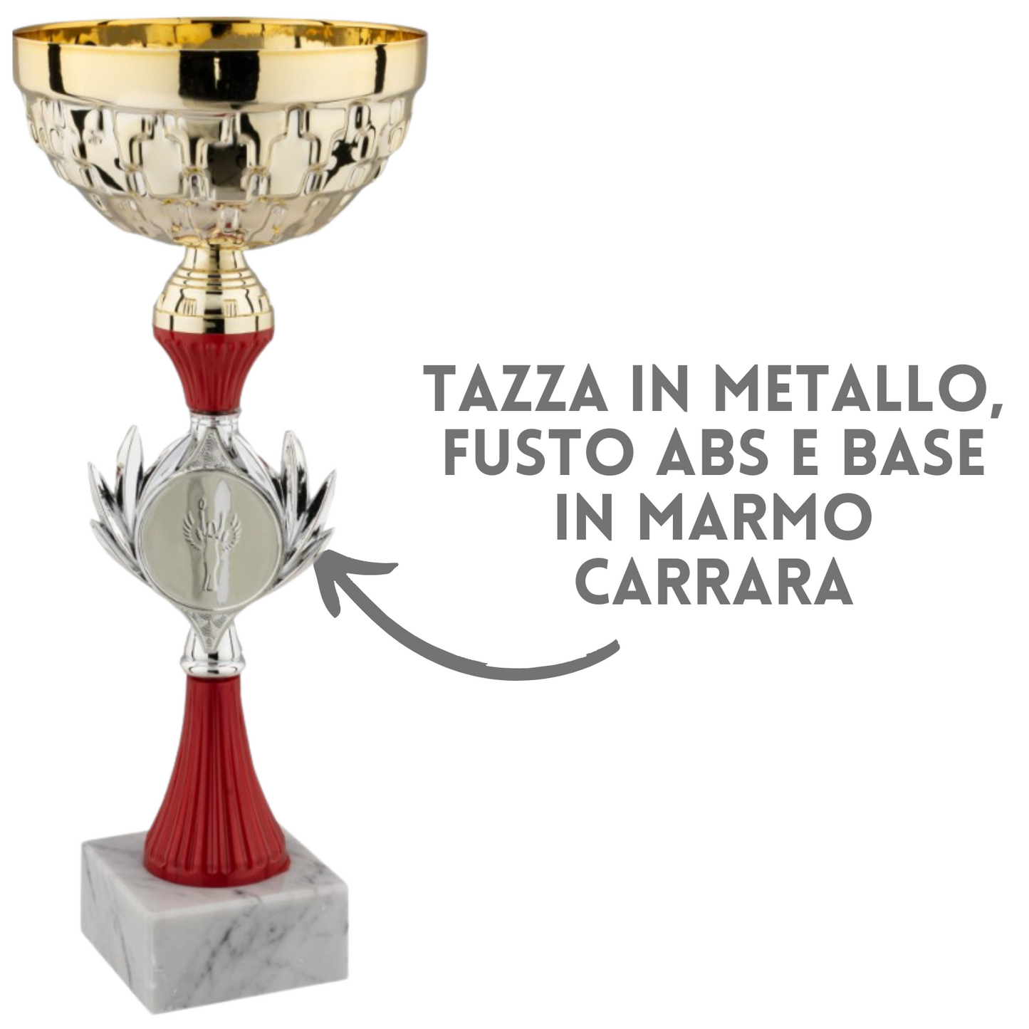 Set 4 premiazioni da 37 - 35 - 31 - 29 cm | Cod. 12.279G