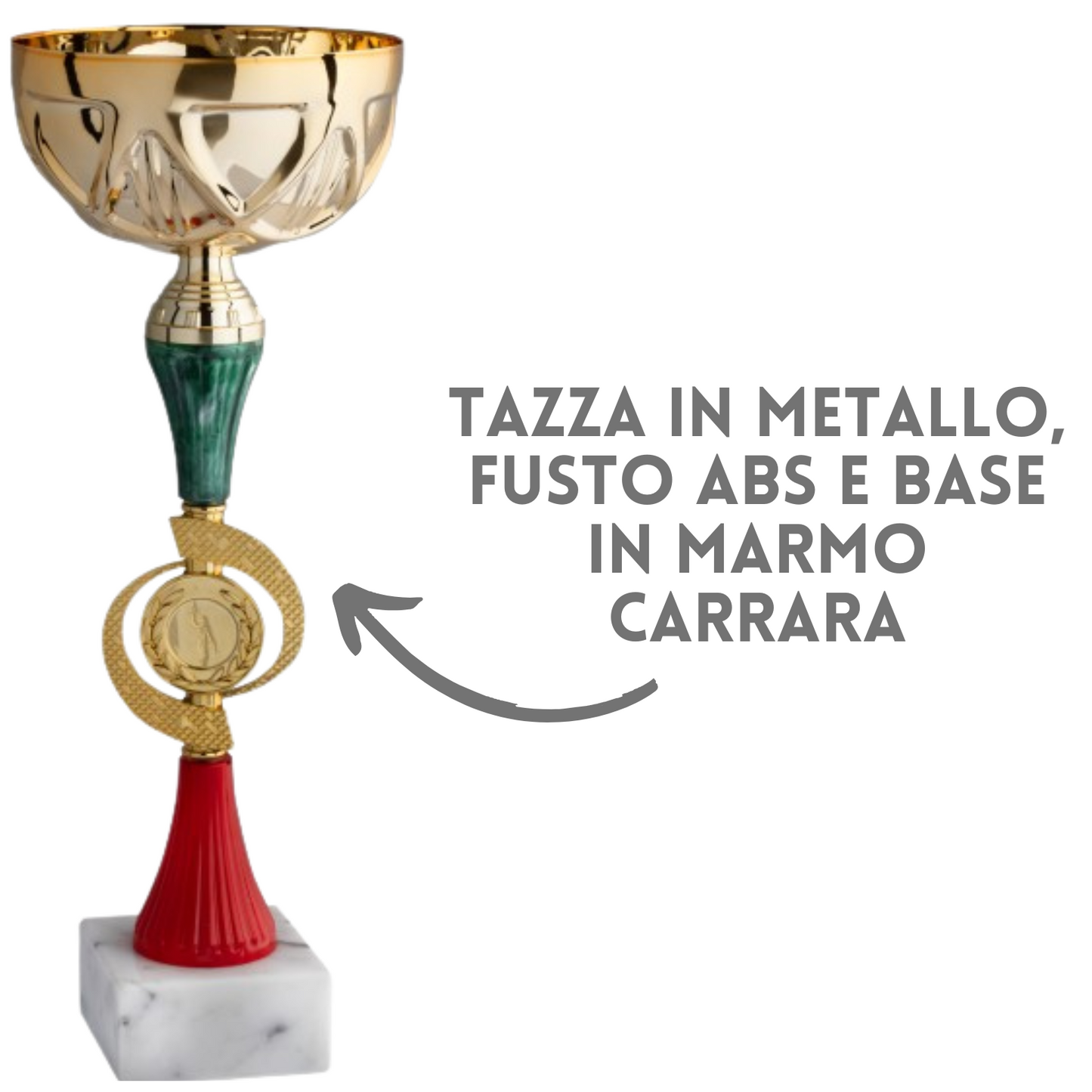 Set 4 premiazioni da 40 - 37 - 35 - 33 cm | Cod. 12.029G