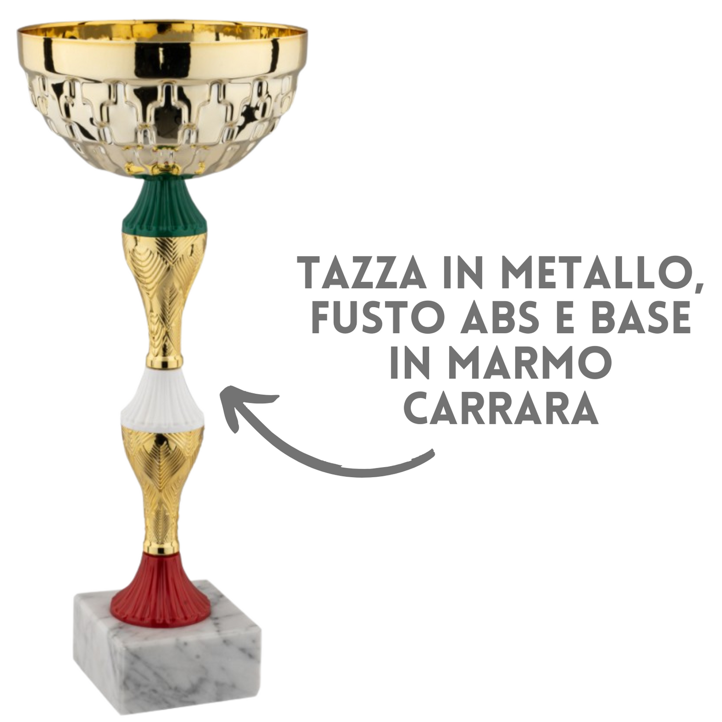 Set 5 premiazioni da 37 - 34 - 30 - 27 - 24 cm | Cod. 12.949G