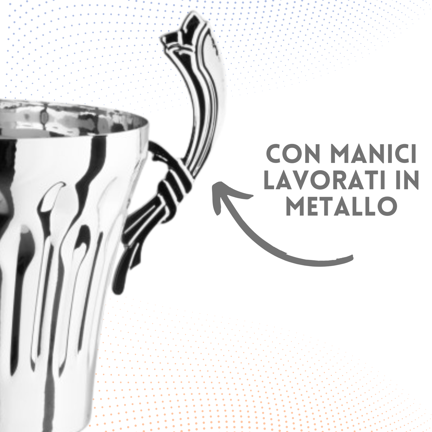 Tris di trofei personalizzati con manici 45 - 40 - 35 cm | Cod. 3.071P