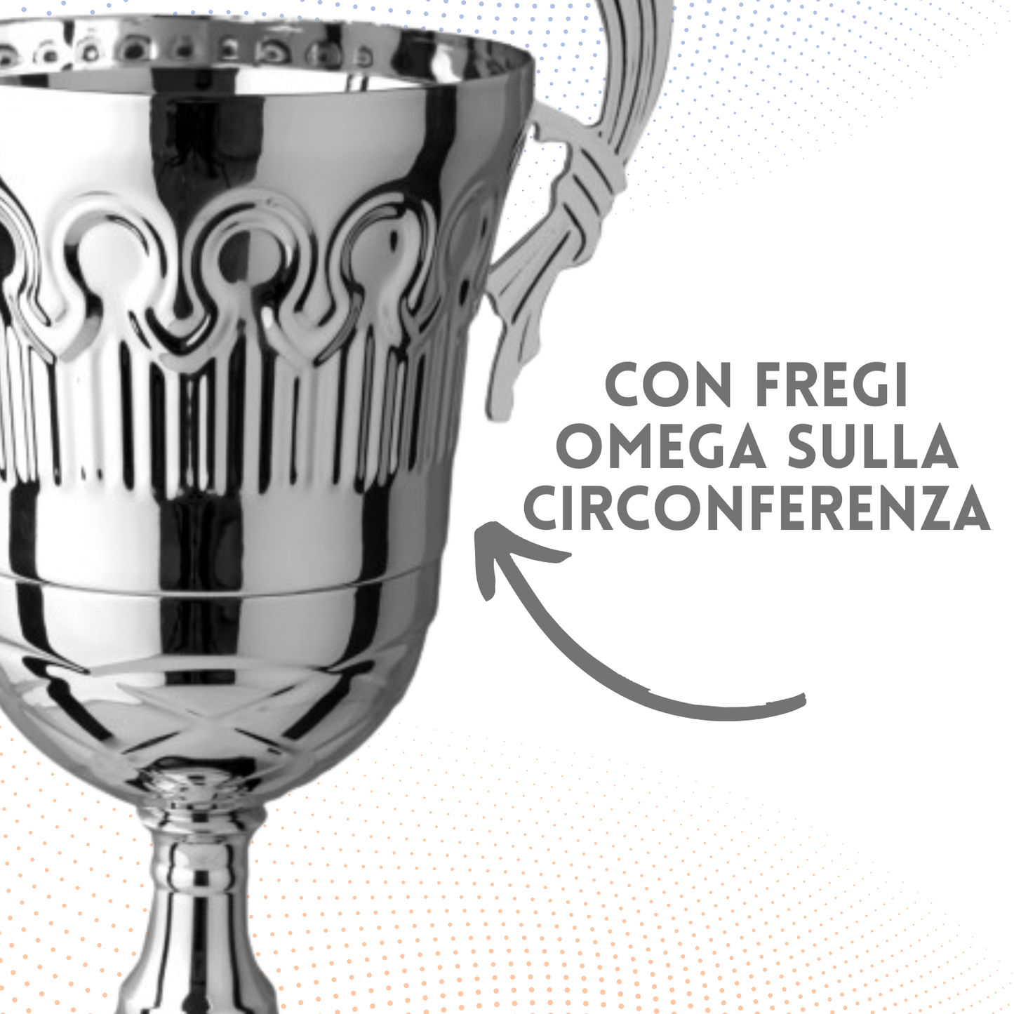 Tris di trofei personalizzati con manici 47 - 41 - 35 cm | Cod. 4.449