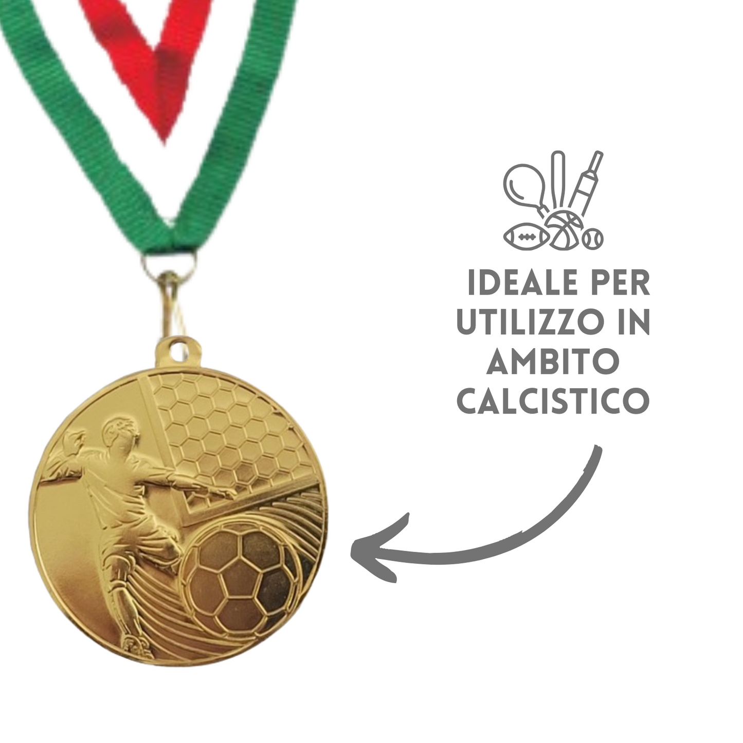 Medaglie personalizzate 50 mm oro | Cod. 23.009.23GQ