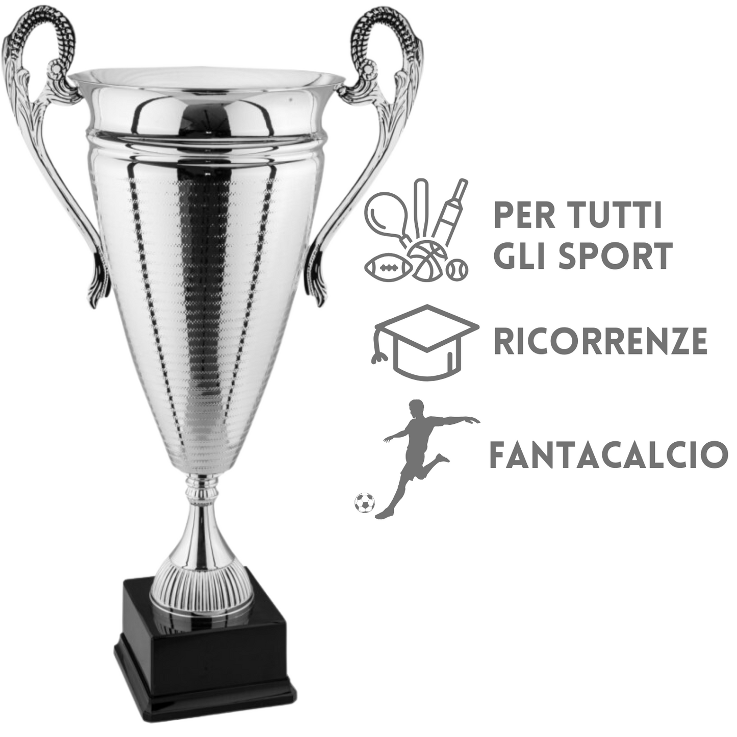 Tris di premiazioni personalizzate 72 - 66 - 61 cm | Cod. 1.069