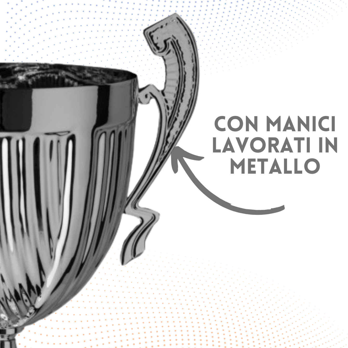 Trofeo con manici da 43 cm, peso da 0,4 Kg | Cod. 4.063