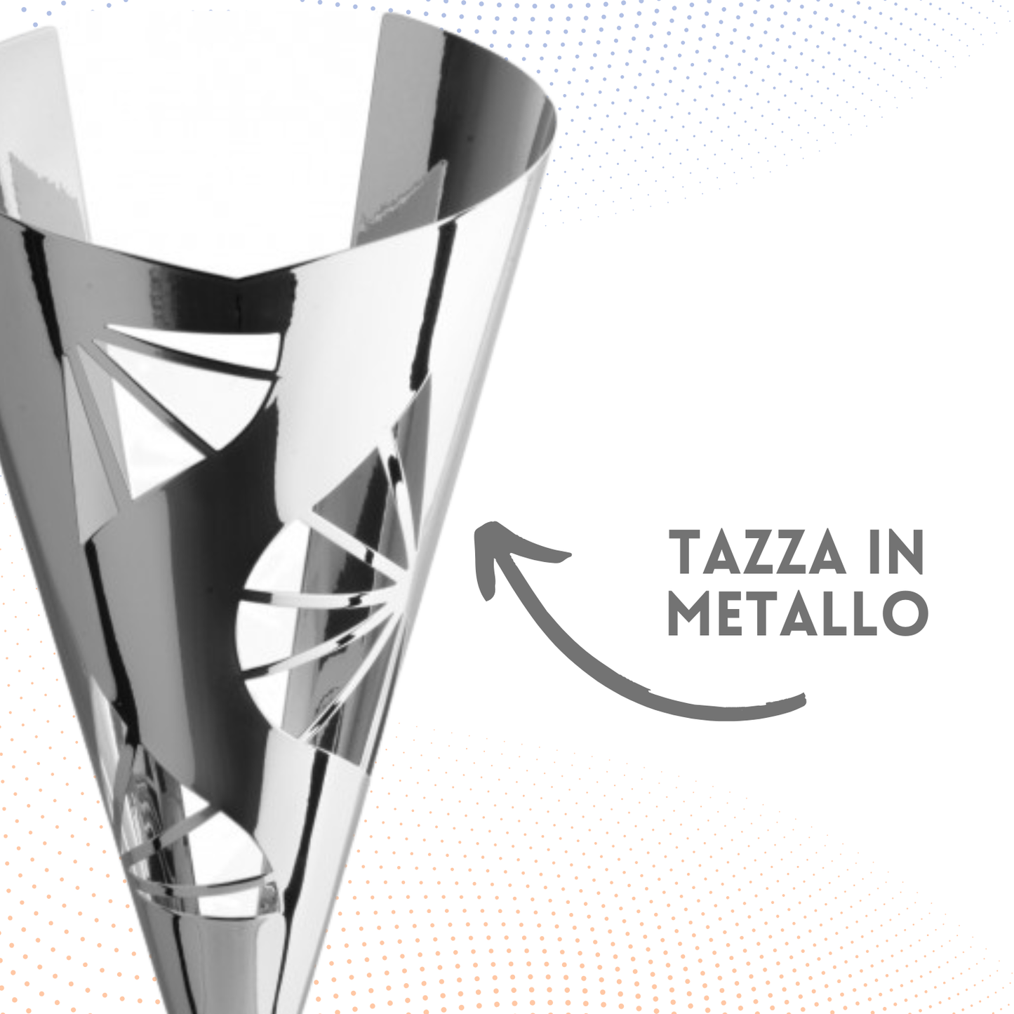 Trofeo in metallo da 65 cm, peso da 2,9 Kg | Cod. 1.033