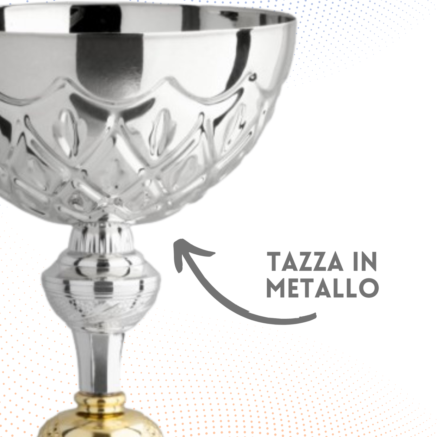 Coppa da 33 cm con base in marmo | Cod. 12.052S