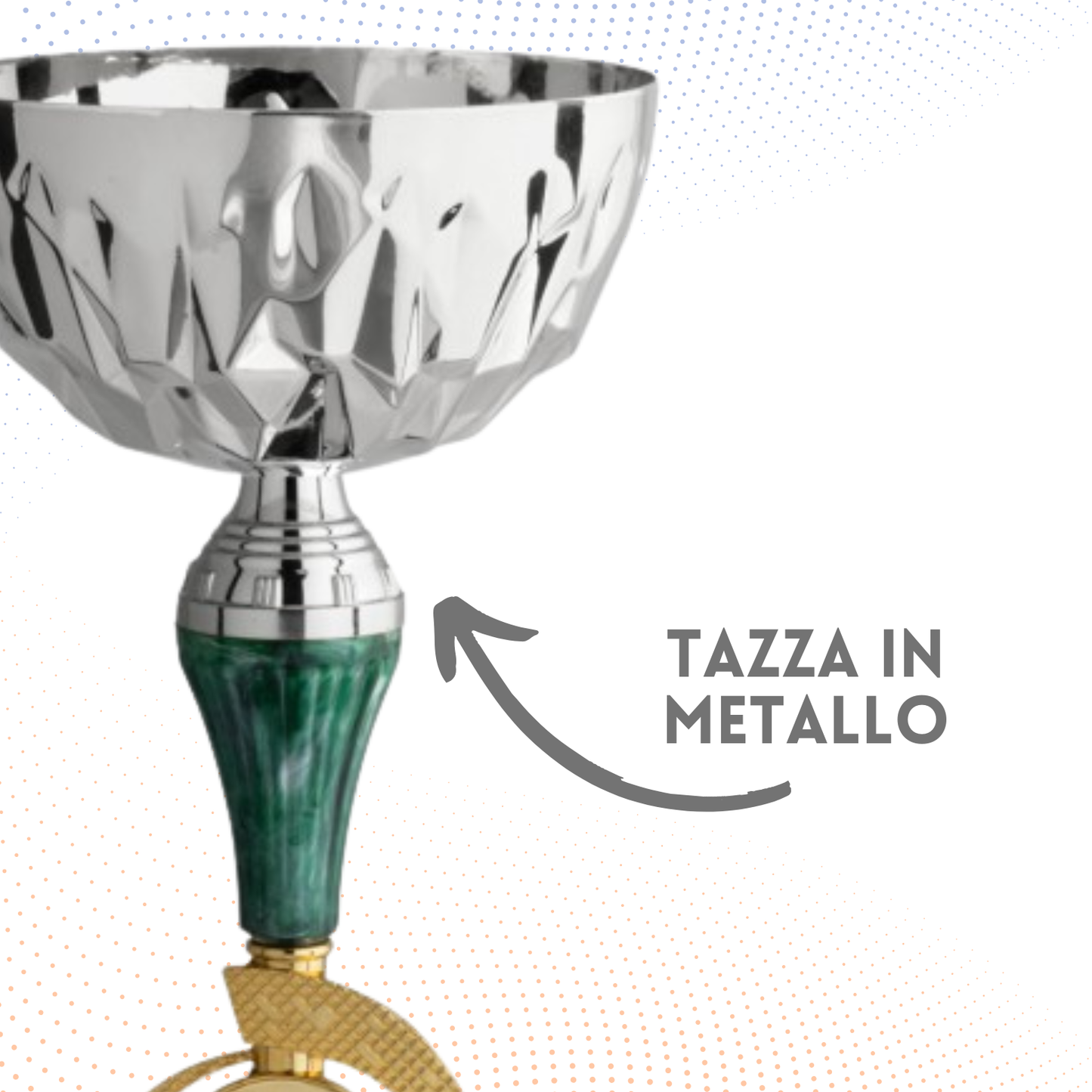Coppa da 40 cm con base in marmo | Cod. 12.021S