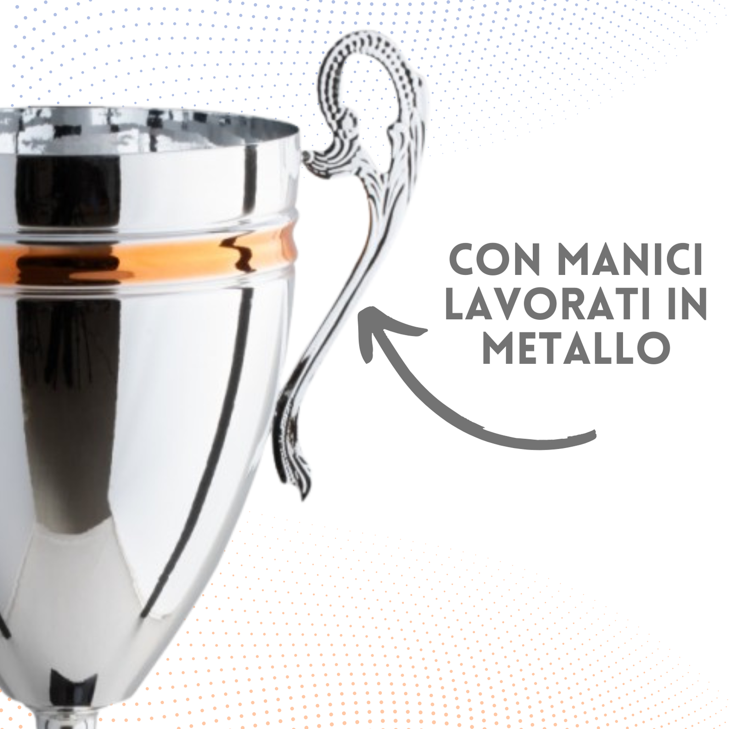 Trofeo con manici da 38 cm, peso da 1 Kg | Cod. 1.264