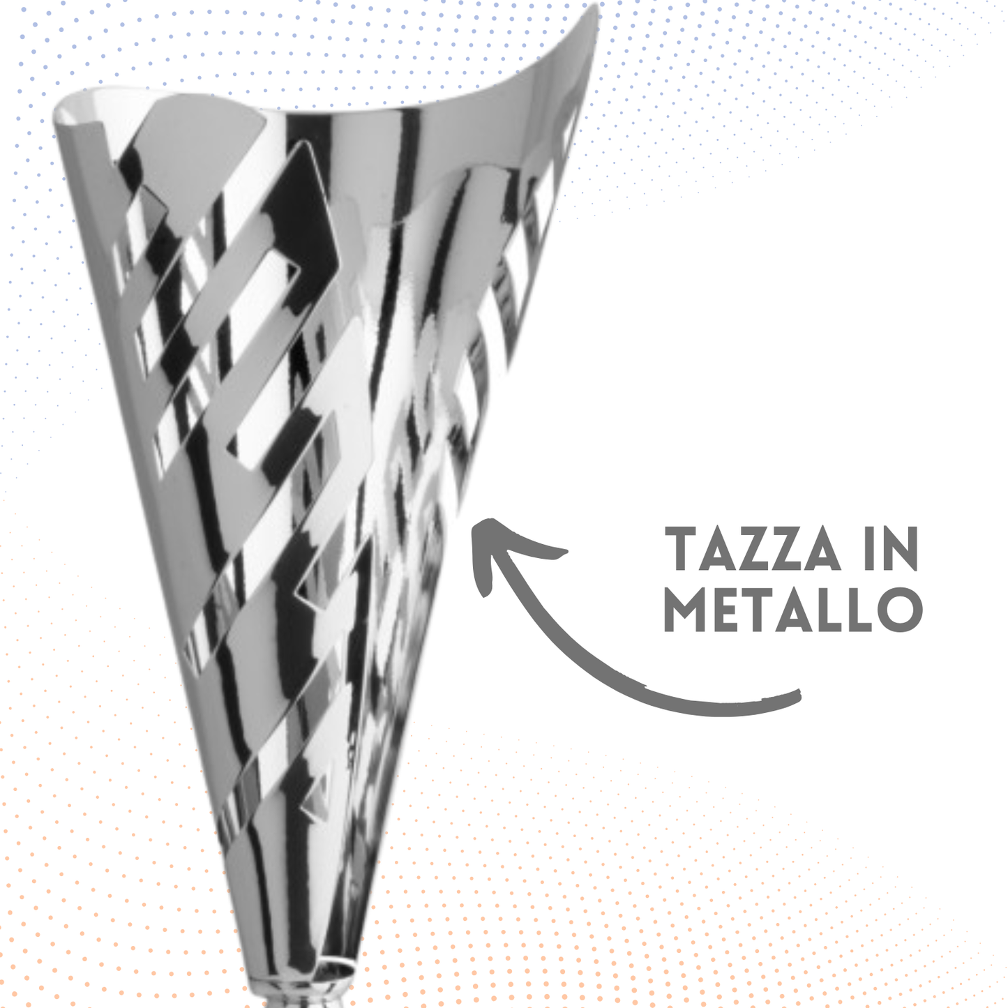 Trofeo in metallo da 44 cm, peso da 0,5 Kg | Cod. 4.513