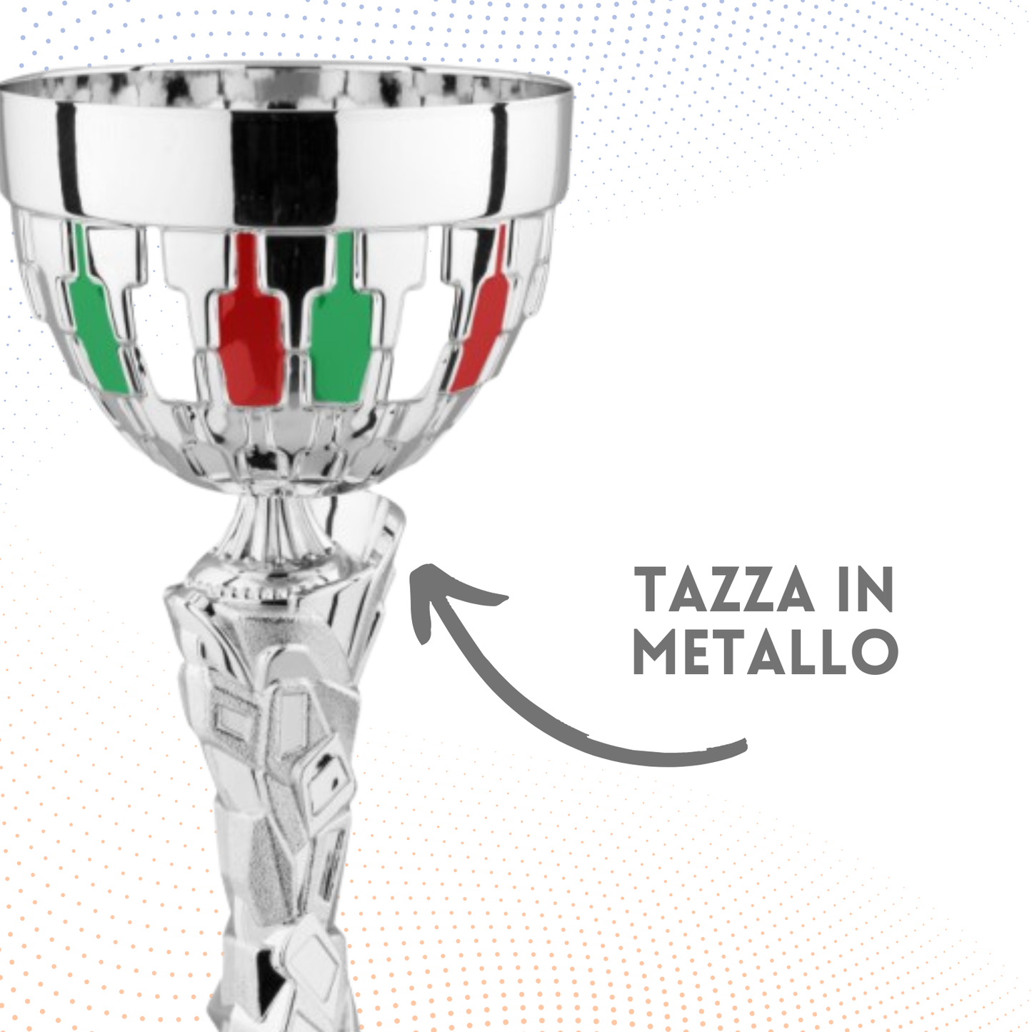 Coppa da 47 cm con verniciatura tricolore | Cod. 8.671