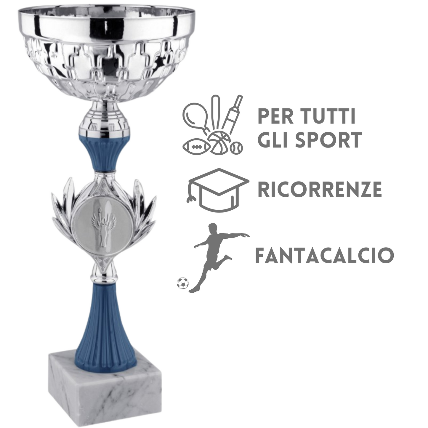 Set 4 premiazioni da 37 - 35 - 31 - 29 cm | Cod. 12.279S