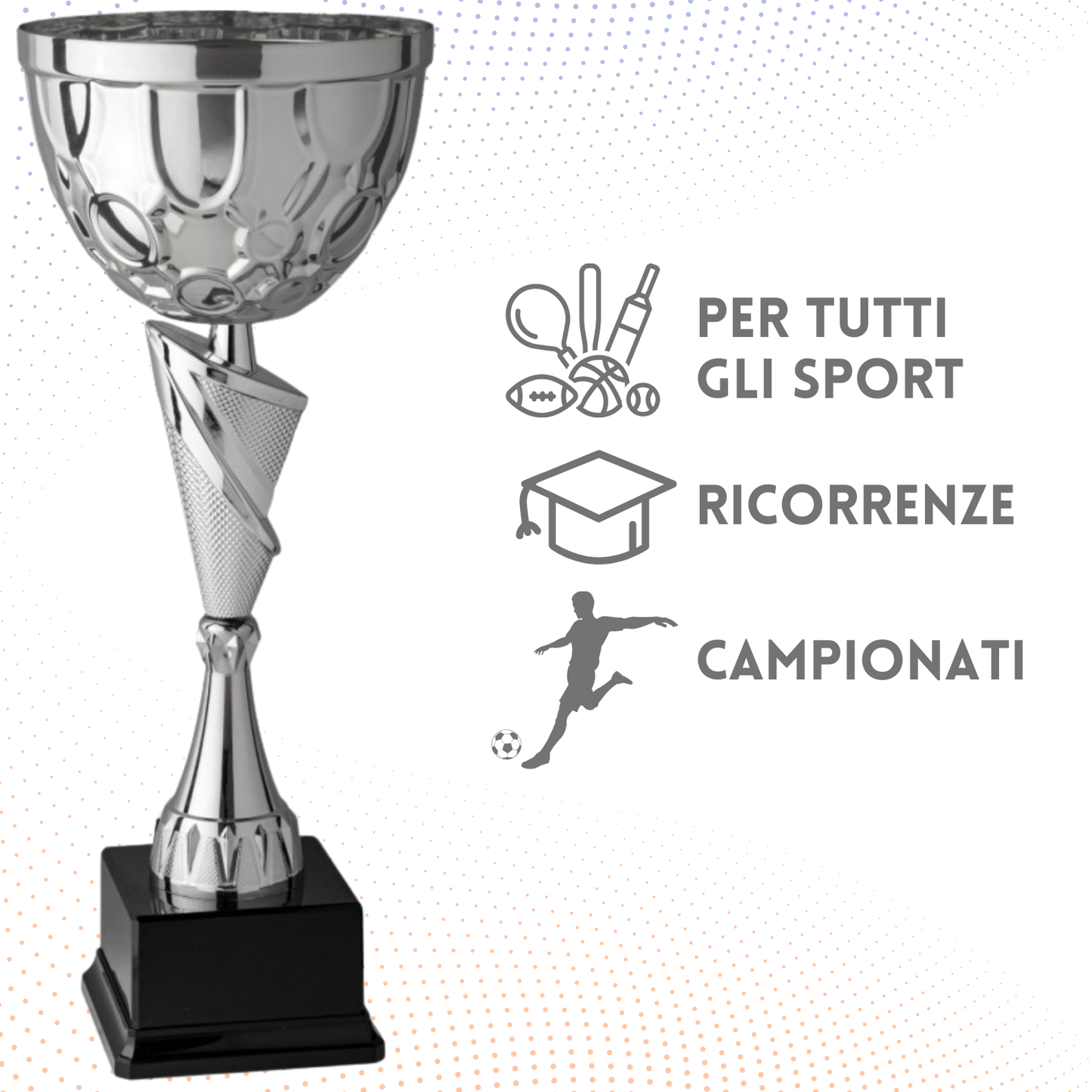 Coppa da 44 cm colore silver | Cod. 8.031S