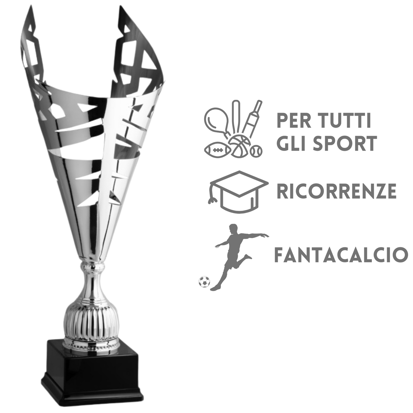 Tris di premiazioni personalizzate 75 - 69 - 65 cm | Cod. 1.149