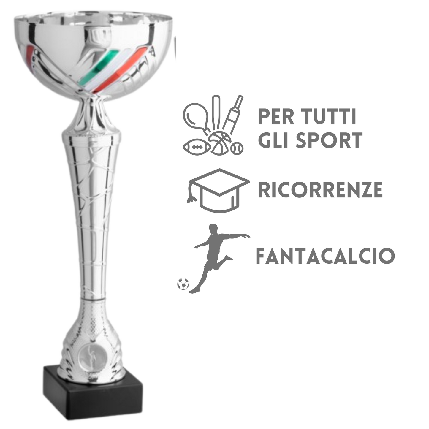 Set 4 premiazioni da 38 - 36 - 34 - 31 cm | Cod. 11.019