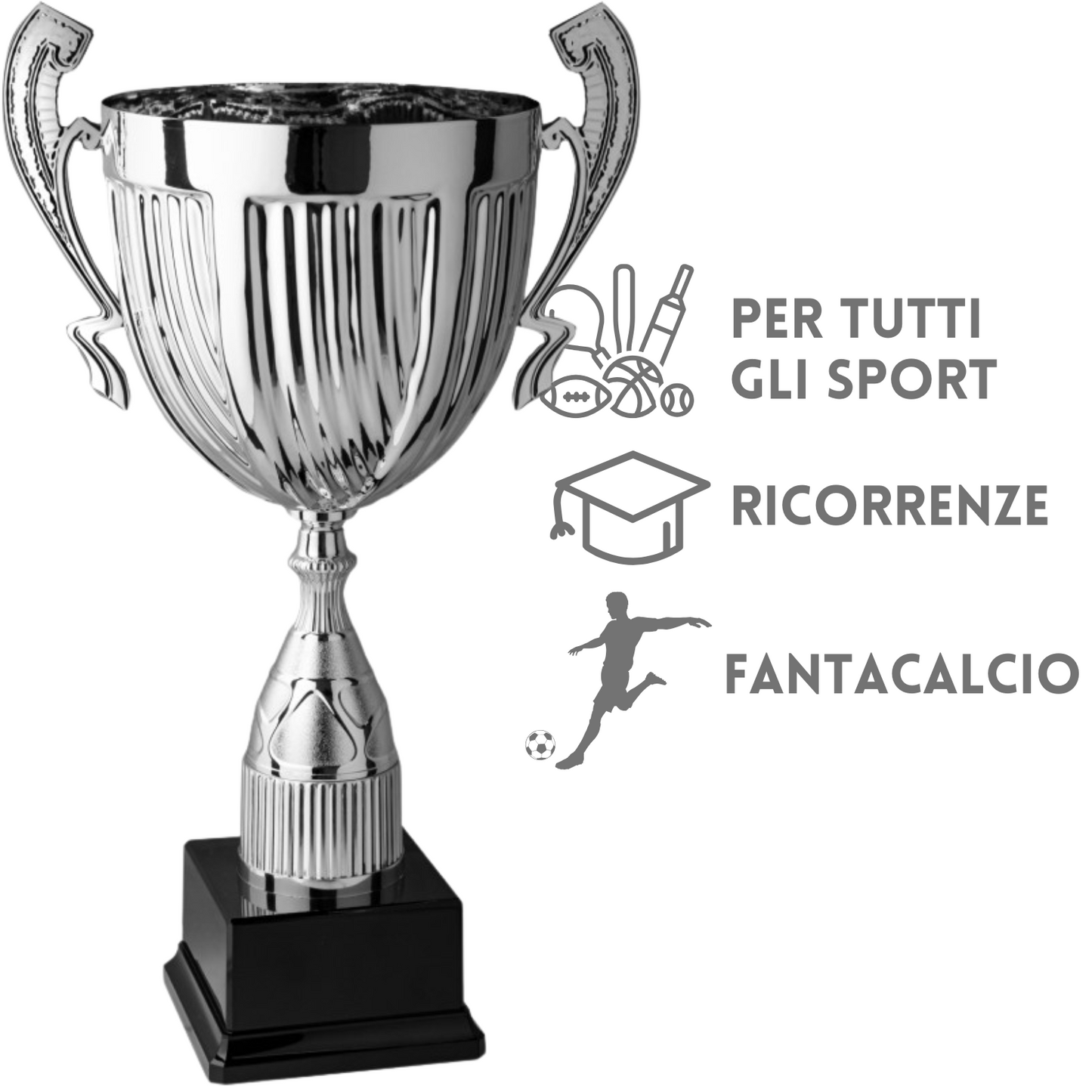 Tris di premiazioni personalizzate 54 - 49 - 43 cm | Cod. 1.239