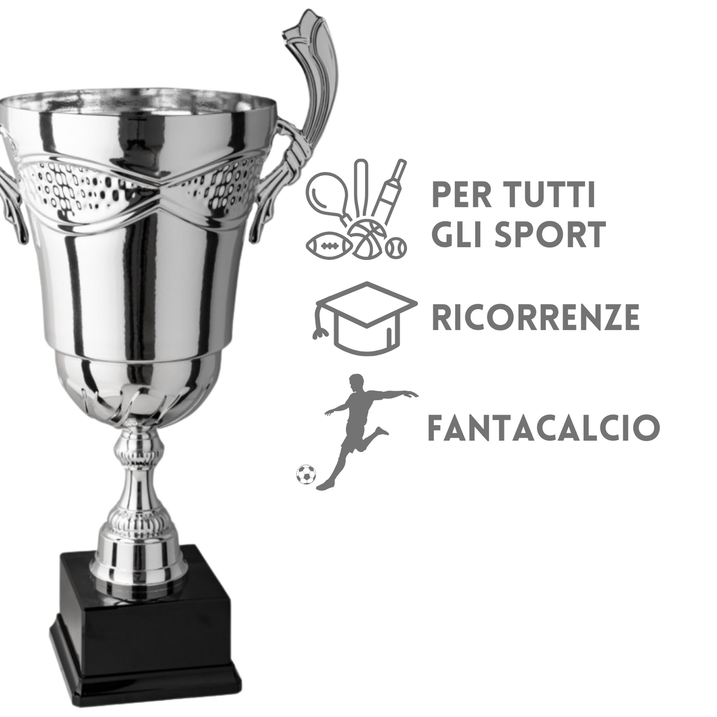 Coppa trofeo con manici da 62 cm | Cod. 1.201