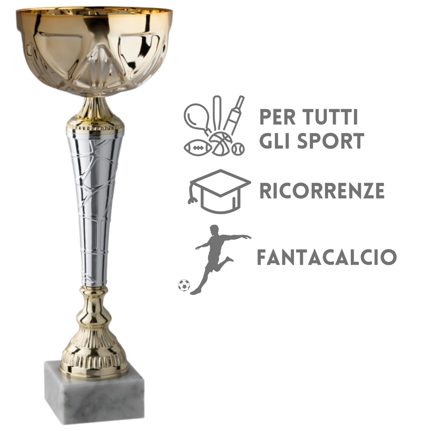 Set 4 coppe personalizzate 40 - 36 - 32 - 28 cm | Cod. 11.879G