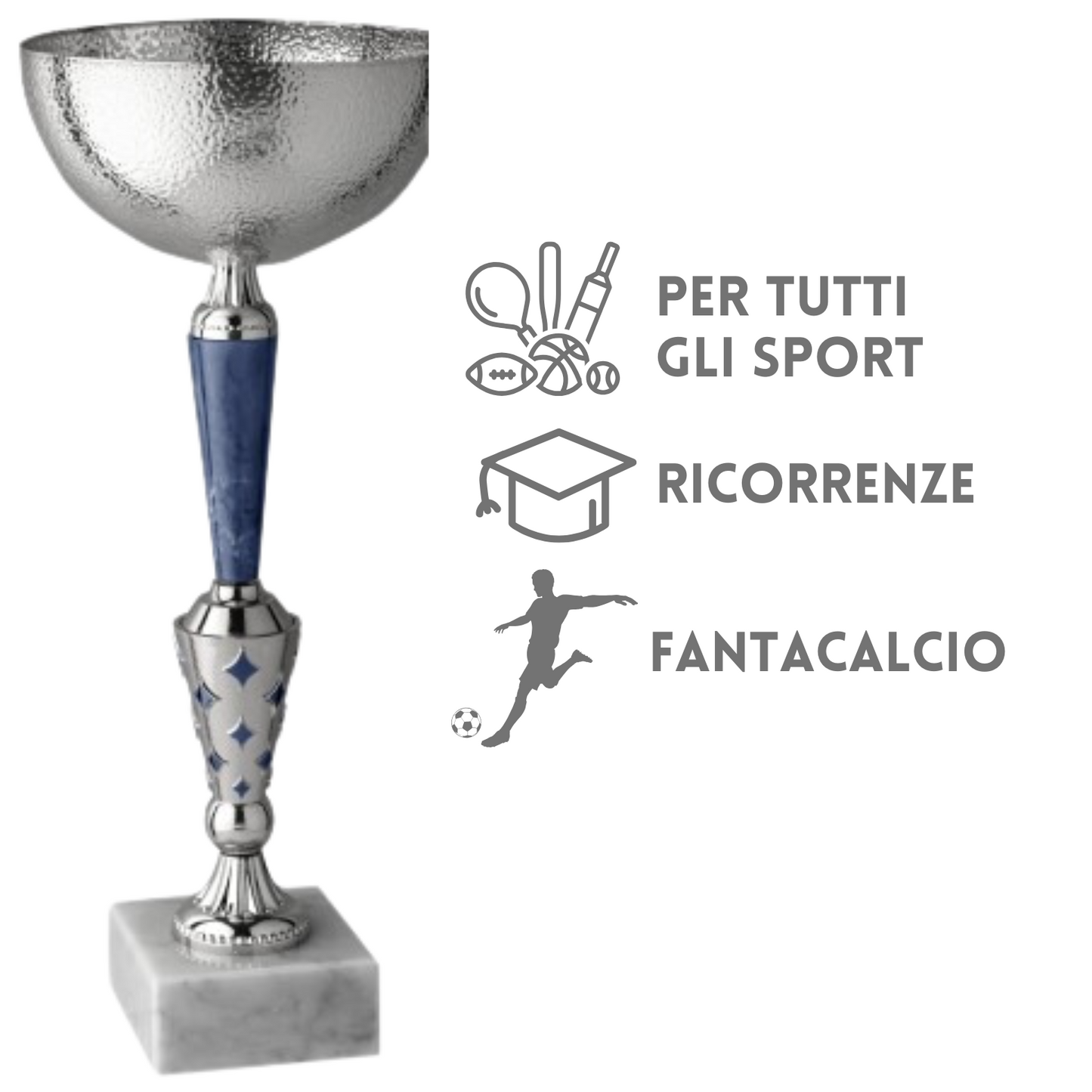 Set 4 coppe personalizzate 41 - 38 - 34 - 32 cm | Cod. 11.159S