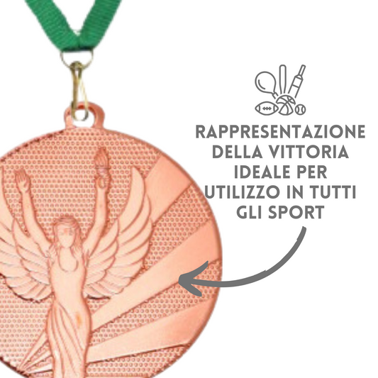 Medaglia personalizzata 50 mm bronzo | Cod. 23.009.23BQ